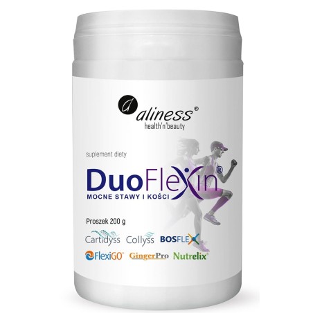 Duoflexin® 200 g, mocne stawy i kości 100% natural x 200 g proszek   -  Aliness