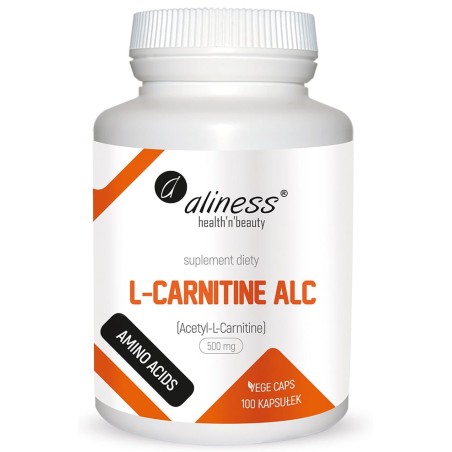 L-Carnityne ALC 500 mg x 100 Vege caps   -  Aliness