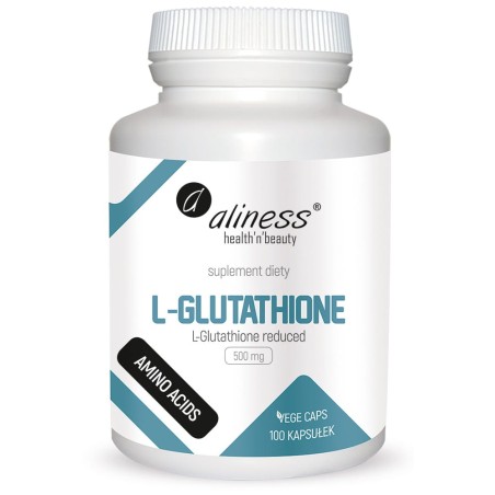 L-Glutathione reduced 500 mg x 100 Vege caps.  -  Aliness