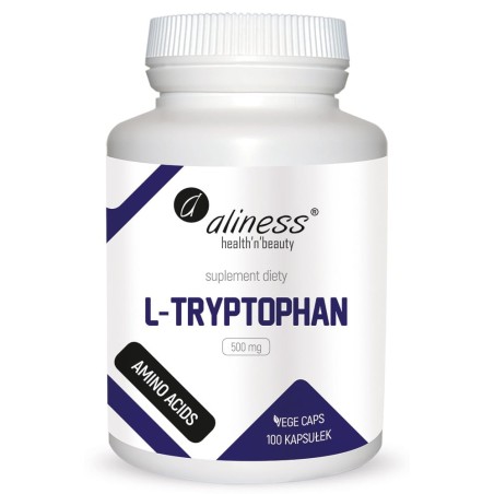 L-Tryptophan 500 mg Vege caps.  -  Aliness