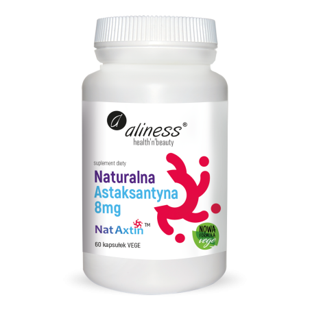 Naturalna Astaksantyna Nat Axtin 8mg x 60 caps  -  Aliness