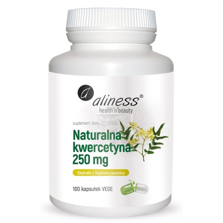 Naturalna kwercetyna 250 mg x 100 vege kaps  -  Aliness