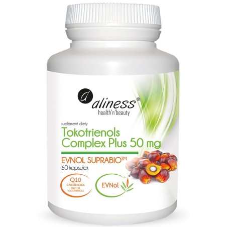 Tokotrienols Complex PLUS 50 mg EVNOL SUPRABIO Witamina E x 60 kapsułek  - Aliness