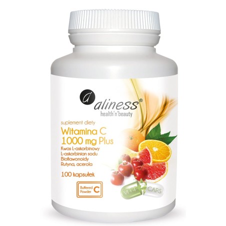 Witamina C 1000 mg Plus x 100 kaps VEGE  - Aliness