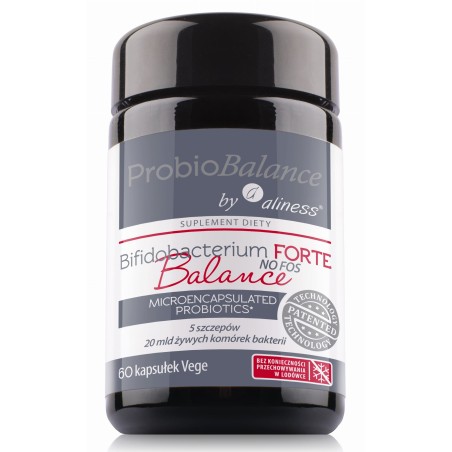 ProbioBALANCE, Probiotyk Bifidobacterium FORTE Balance NO FOSS, 20 mld. x 60 vege caps Aliness