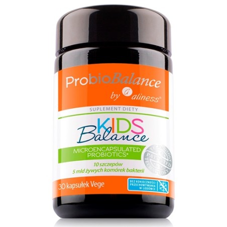 ProbioBALANCE, Probiotyk KIDS Balance 5 mld. x 30 vege caps..  Aliness