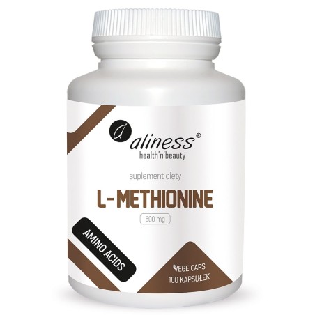 L-Methionine 500 mg x 100 Vege caps  Aliness