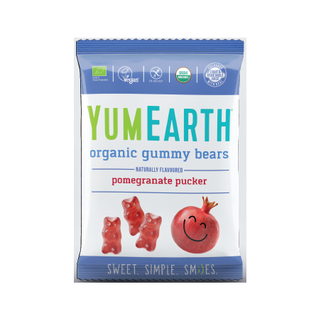 Żelki miśki owoc granatu EKO (Gummy Bears) 50g - YUMEARTH