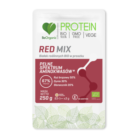 Red MIX białek roślinnych BIO w proszku 250g