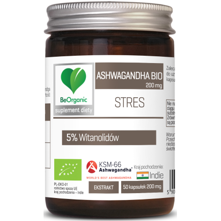 Ashwagandha KSM-66® 5% BIO, 200mg x 50 kaps