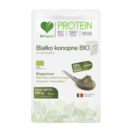 Białko konopne BIO w proszku 200g