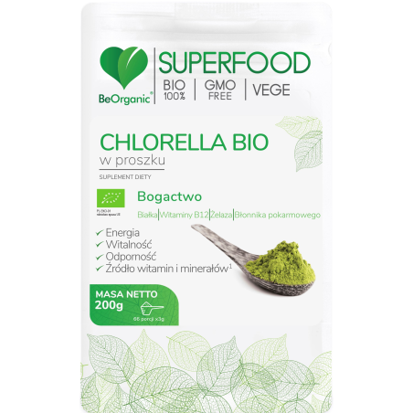 Chlorella BIO w proszku 200g