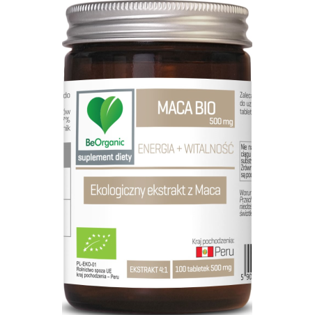 Maca ekstrakt BIO 500 mg x 100 tabletek