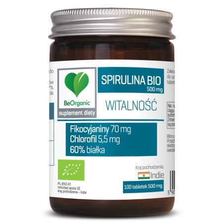 SPIRULINA BIO 500 mg x 100 tabletek