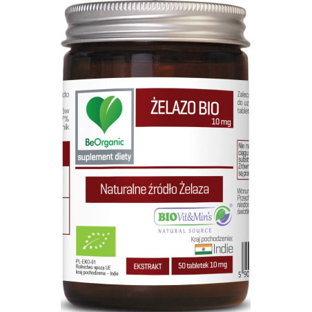 Żelazo BIO 10 mg x 50 tabletek