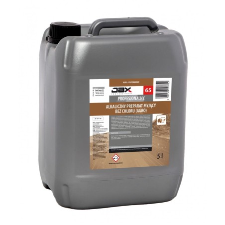 JAX PROFESSIONAL 65 (AGRO) 5L do 20 L - ALKALICZNY PREPARAT MYJĄCY BEZ CHLORU