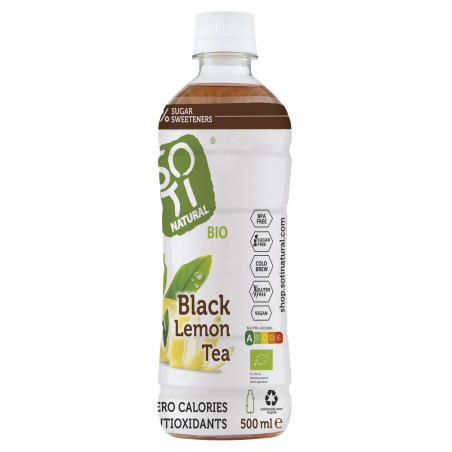Black Tea Lemon 500 ml 100% BIO średni zapas 48 szt