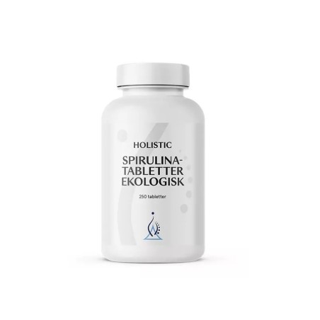 Holistic Spirulinatabletter Ekologiczna Spirulina w tabletkach organiczna Spirulina platensis 250 tabletek