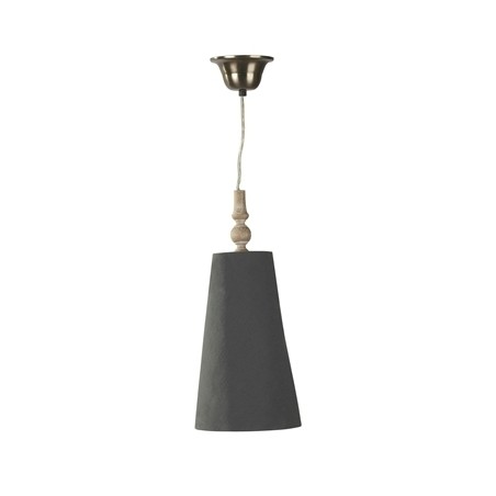 Lampa wisząca CONICAL śr.18x43H szara