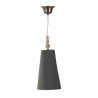 Lampa wisząca CONICAL śr.18x43H szara