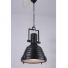 Lampa wisząca śr.45x63H cm. metal czarny naftowy