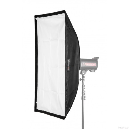 Biały prostokątny softbox Quantuum Fomex 60x180 cm