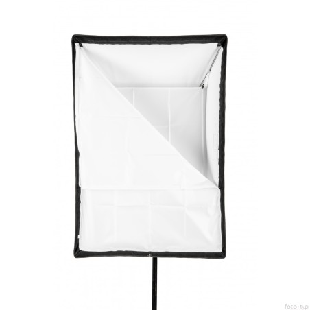 Biały prostokątny softbox Quantuum Fomex 60x180 cm