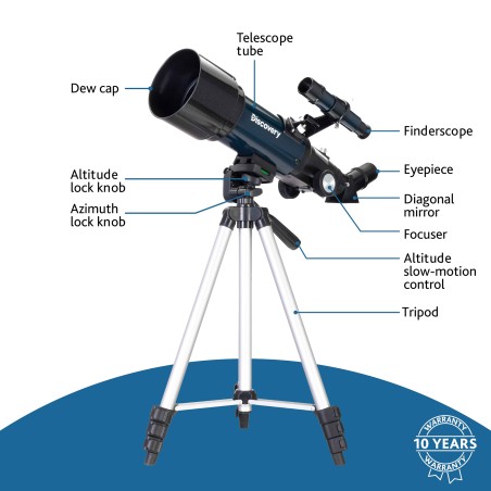 (BG) Teleskop Levenhuk Discovery Sky Trip ST70 z książką