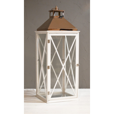 LAMPION FAROS COPPER XXL 41X41X115CM