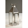 LAMPION ANDROS SILVER M 12X12X35CM
