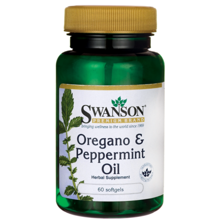 SWANSON Oregano & Peppermint oil 60 tabl