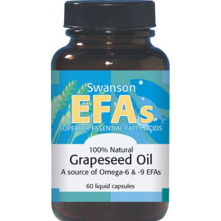 SWANSON Grapeseed oil 60kaps