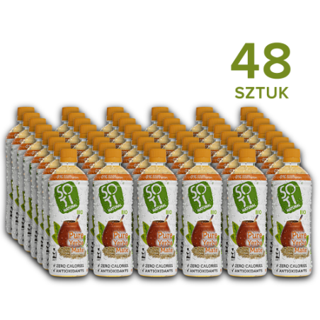 Pure Yerba Mate 500ml - BIO energia większy zapas 48 szt