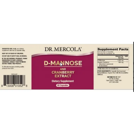 D-Mannoza probiotyk Dr. Mercola (30 kapsułek)