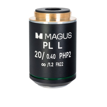 Obiektyw MAGUS 20HP 20х/0,40 Plan L phase PHP2 ∞/ 1,2 WD 8,0 mm