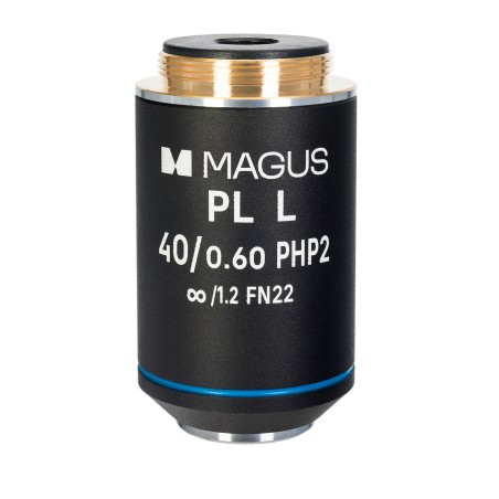 Obiektyw MAGUS 40HP 40х/0,60 Plan L phase PHP2 ∞/ 1,2 WD 3,5 mm