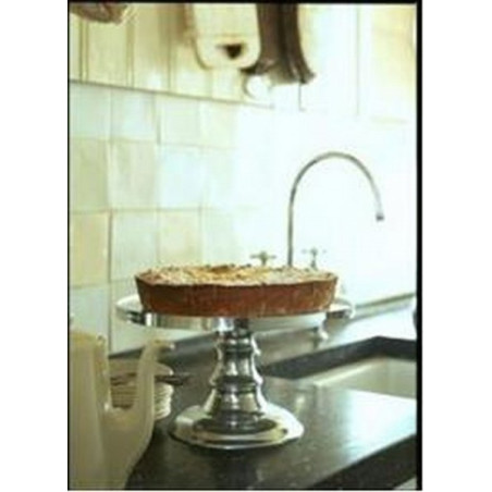 Patera okrągła Wiener Cake Stand śr. 24x16 cm srebrna