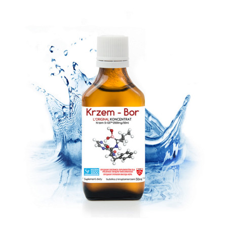 Krzem - Bor KONCENTRAT 50 ml / Silicium Organique Si-G5™ L'Original 2500 mg/50 ml wzbogacony borem