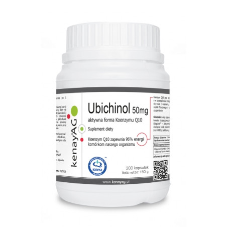 Ubichinol - Koenzym Q10 50 mg (300 kapsułek) - najnowsza technologia