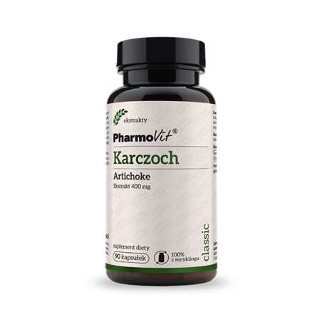 Karczoch Artichoke 4:1 400 mg 90 kaps