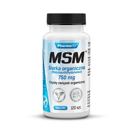 MSM  Siarka organiczna 750 mg 120 tab